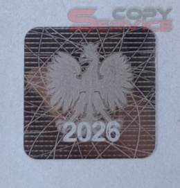 Hologram przedłużający ważność legitymacji na 2026 rok